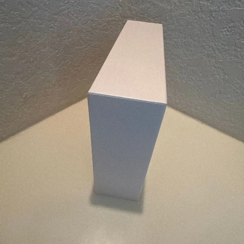 Jimmy Choo Medium Gift Box White Gold Logo Luxury Storage Home Decor Display